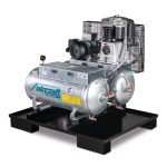 Stationärer Kolbenkompressor mit 2x 75 Liter-DruckluftbehälternAIRPROFI DUO 703/2x75/13
