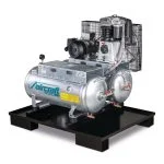 Stationärer Kolbenkompressor mit 2x 75 Liter-DruckluftbehälternAIRPROFI DUO 703/2x75/13