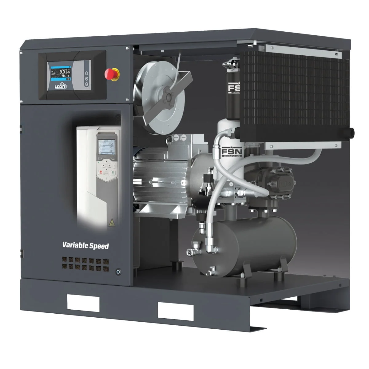 Aircraft Schraubenkompressor A-K-MAX 7,5-10 VS (IE3) – Bild 4