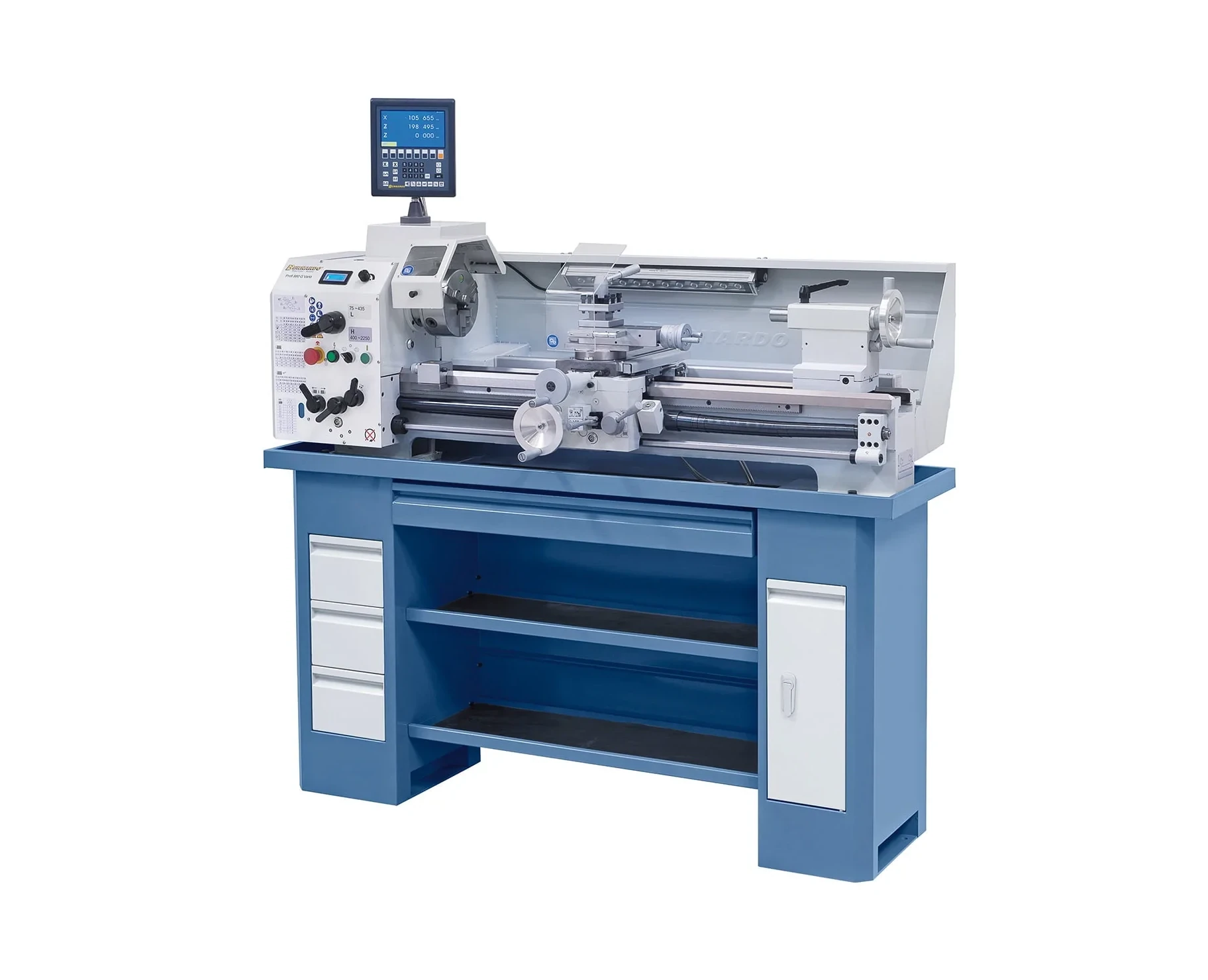 Bernardo Profi 880 G Vario - 400 V inkl. 2-Achs-Digitalanzeige Leit- und Zugspindeldrehmaschine – Bild 1