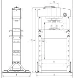 Bernardo PWK 100 F Pneumatische Werkstattpresse – Bild 2