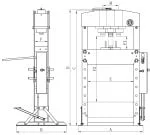 Bernardo PWK 45 F Pneumatische Werkstattpresse – Bild 2