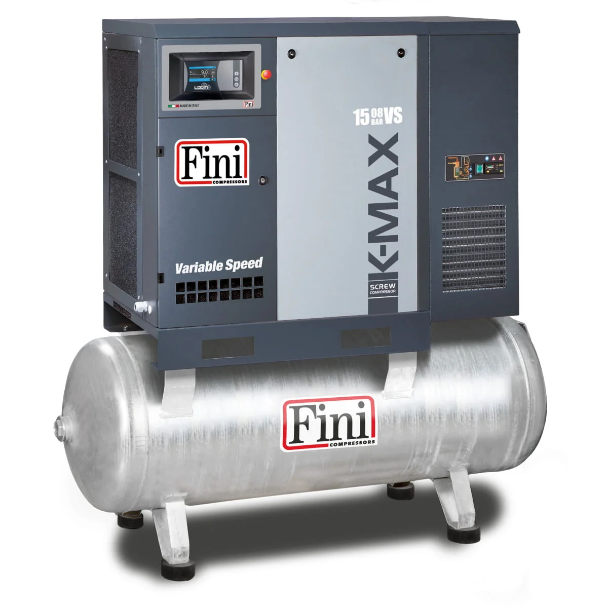 Fini_Schraubenkompressor_15-08-500-ES-VS-IE3 Fini Schraubenkompressor K-MAX 15-08-500 ES VS (IE3) – Bild 1