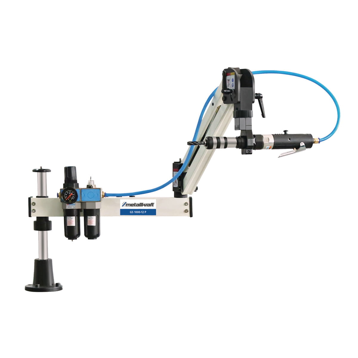 Metallkraft_Pneumatische-Gewindeschneidmaschine_GS-1000-12-P-1 Metallkraft Pneumatische Gewindeschneidmaschine  GS 1000-12 P Aktions-Set inkl. Unterbau – Bild 2