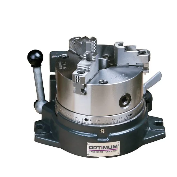 Optimum_Horizontal-Vertikal-Rundteiltisch mit 3-Backenfutter_RTE 165