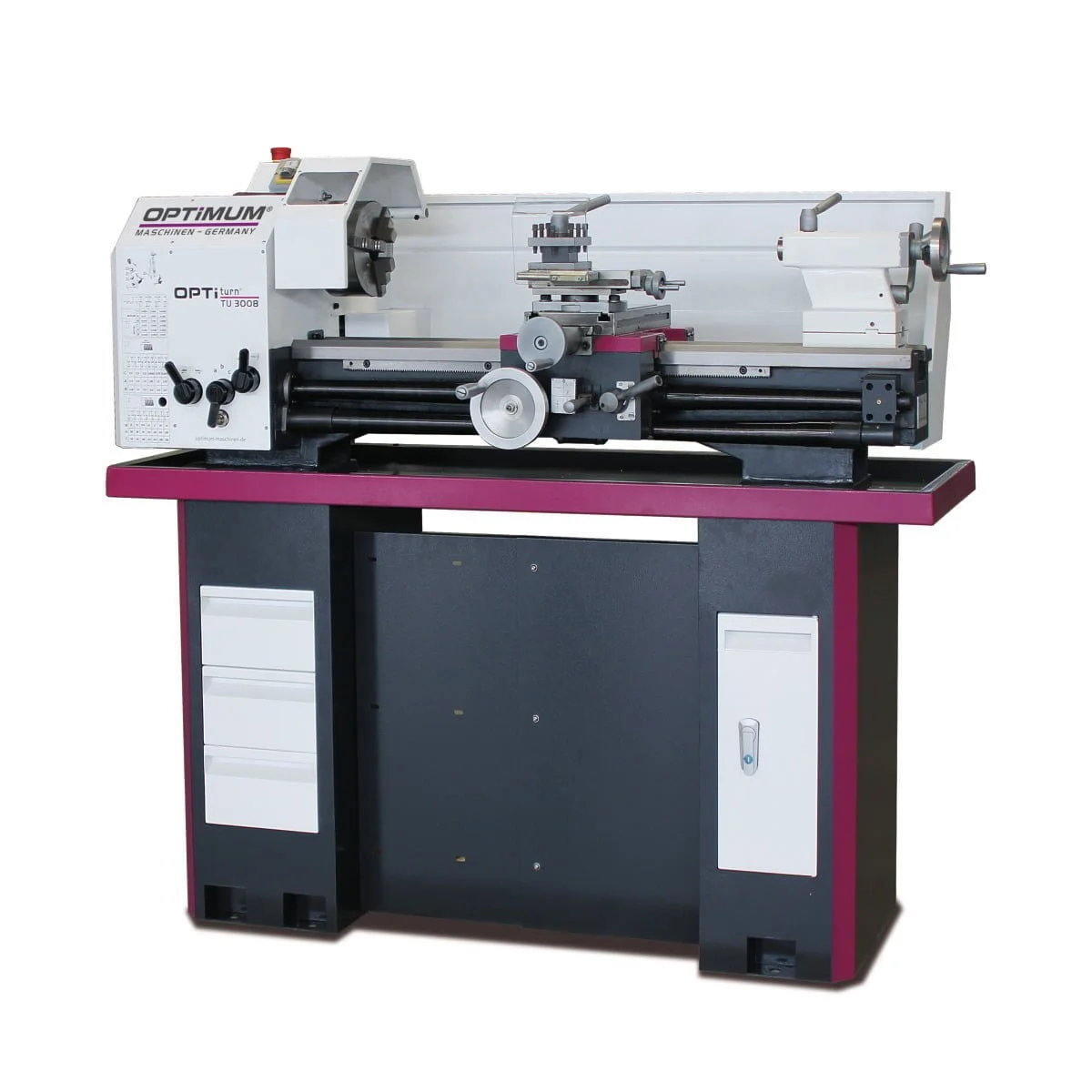 Optimum Leit- und Zugspindel-Drehmaschine OPTIturn TU 3008 – Bild 1