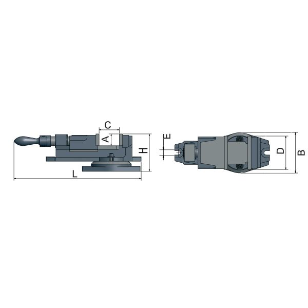 Optimum Präzisions-Maschinenschraubstock  FMS 100 – Bild 2