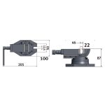 Optimum Zweiachsenschraubstock  ZAS 50 – Bild 2
