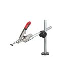 Schweisskraft_Waagrechtspanner auf Stativ mit Klemmbolzen_für Lochplatten Ø 28 mm