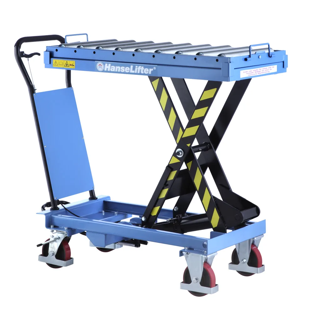 Hanse Lifter Hubtischwagen SPR 500 mit Rollenbahn, Hubhöhe bis 1064 mm, Tragfähigkeit: 500 kg – Bild 1