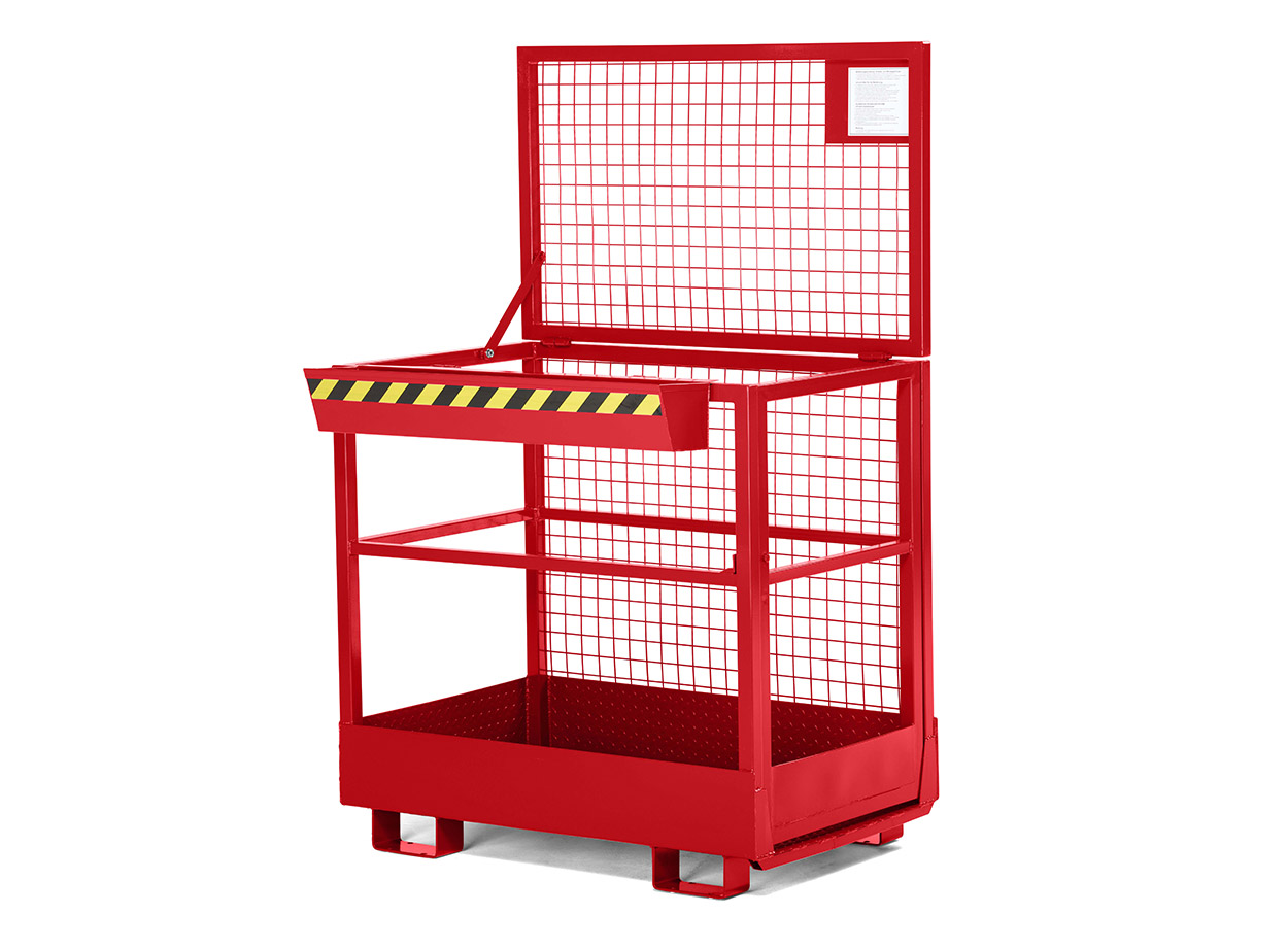 Hanse-Lifter-RR-Arbeitskorb-Typ-RAK-Traglast-300-kg-RAL-3000-Feuerrot-1 Hanse Lifter RR Arbeitskorb Typ RAK, Traglast: 300 kg, RAL 3000 Feuerrot – Bild 1