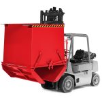 Hanse Lifter RR Klappbodenbehälter RKC-125, 1250 dm³, RAL 3000 Feuerrot
