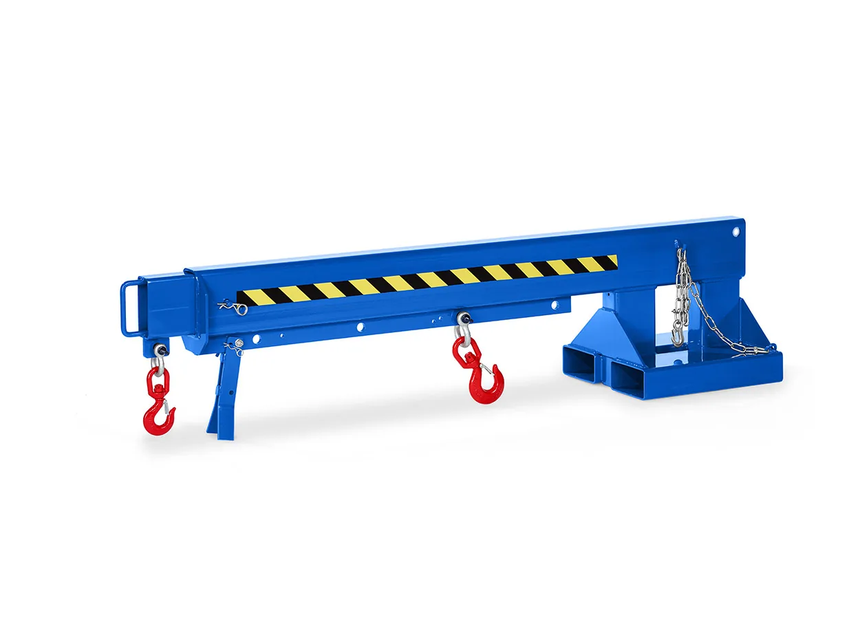 Hanse Lifter RR Kranarm RKA-3, 2 Haken, 6-fach ausziehbar, RAL 5010 Enzianblau – Bild 2