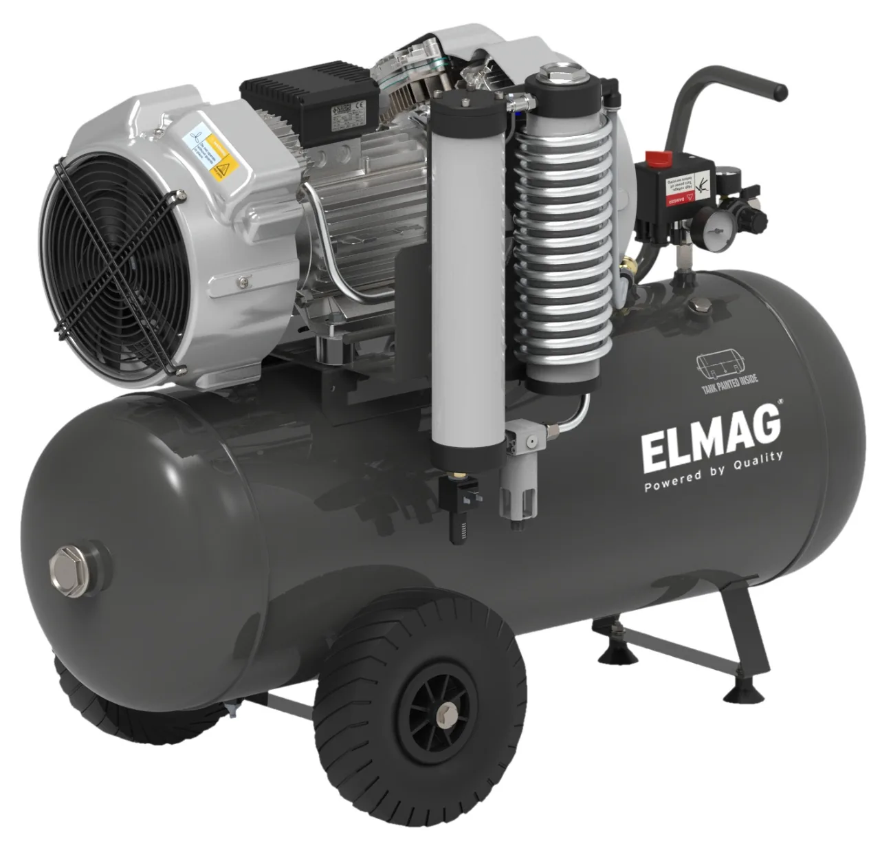 Elmag Dentalkompressor 480/8/90W - fahrbar – Bild 2