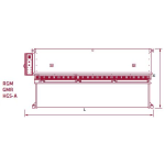 Elmag Hydraulische Tafelblechschere HGS-A 2100x8mm – Bild 5