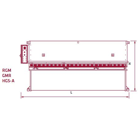 Elmag Hydraulische Tafelblechschere HGS-A 3100x6mm – Bild 5