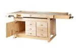 Holzmann Hobelbank inkl. Schrank & Spannbacken WB210C -3