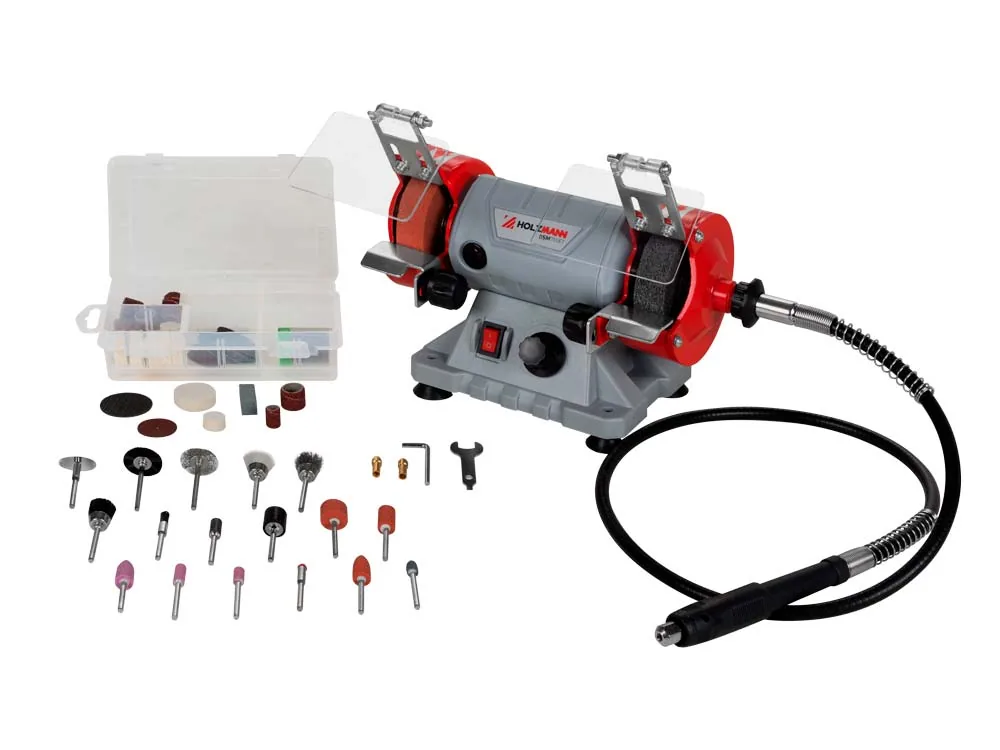 Holzmann Mini Doppelschleifer SET 110 Stk. DSM75SET_230V -4