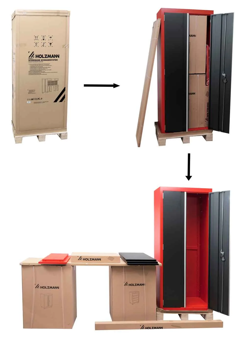 Holzmann Werkbank Schranksystem WESS13 -7