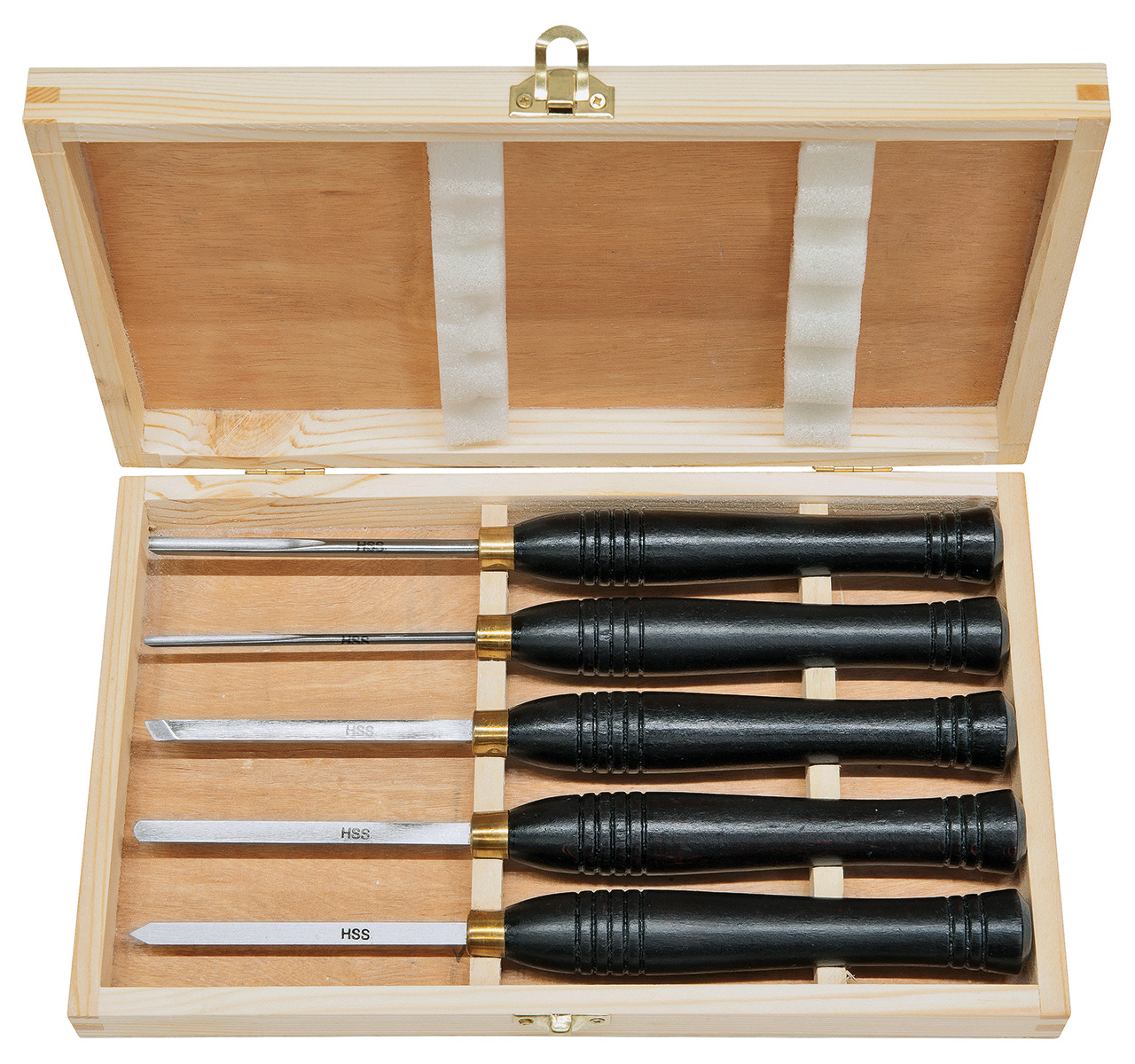 10-7006_1.jpg Bernardo Mini-Drechselmessersatz E, HSS, 5-tlg. -1