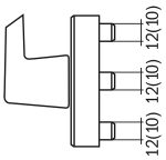 Bernardo Bohrkopf 43 mm für Fenstergriffe mit Aufnahme für Stemmmaschinen -10