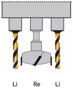 Bernardo Bohrkopf 45/9,5 für Scharnier Typ Blum, mit Aufnahme für Bohrmaschinen -3