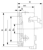 Bernardo Standard-3-Backenfutter DK11-125 -2