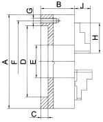 Bernardo Präzisions-3-Backenfutter PO3 - 125 -2