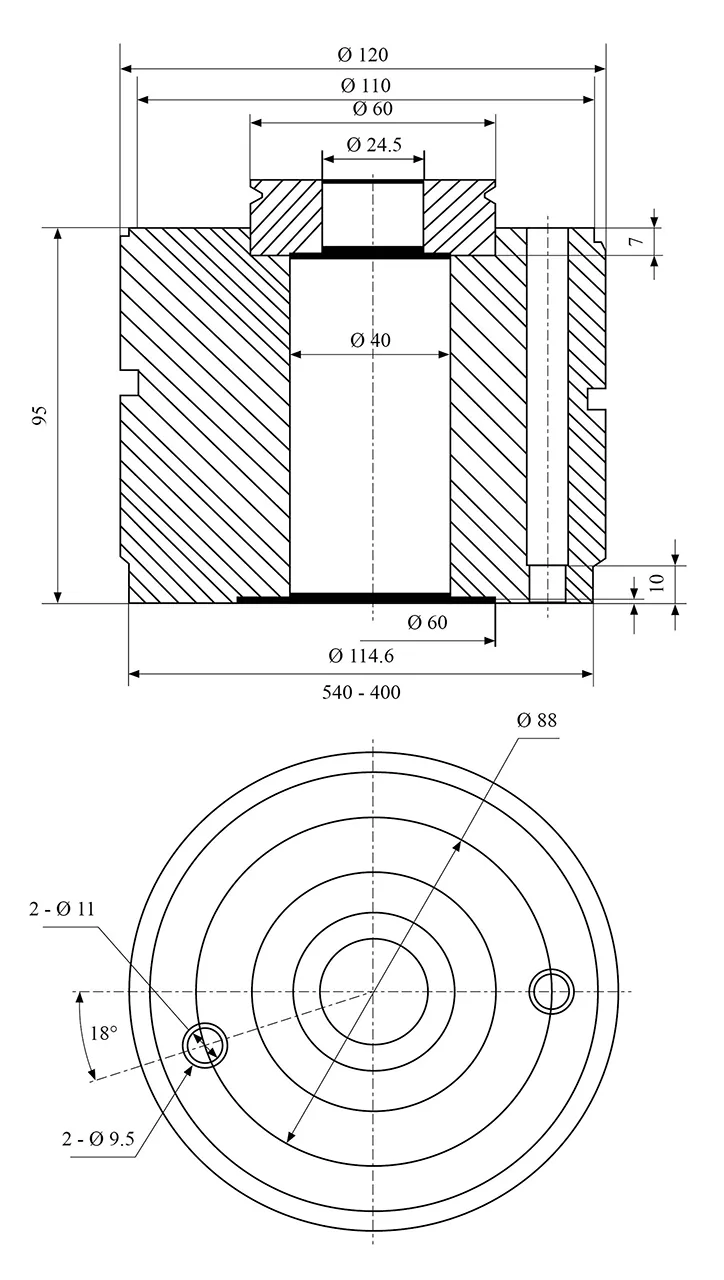 Bernardo Schnellwechsel-Stahlhalter System Multifix Größe C -3