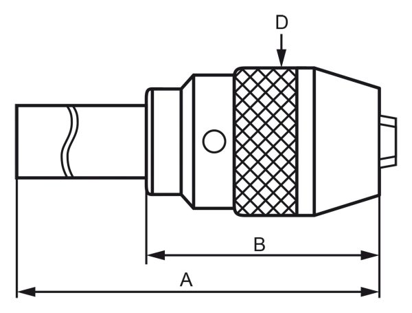 Bernardo Schnellspann-Bohrfutter mit Direktaufnahme MK 2 / 1 - 13 mm -2