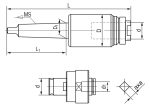 Bernardo Gewindeschneid-Schnellwechselfutterset MK 3 / M12 - M24 -2