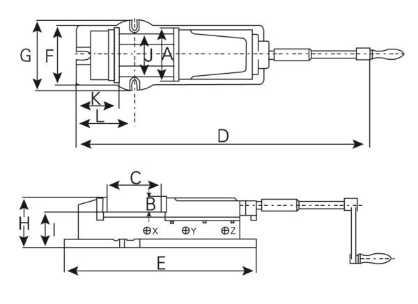 Bernardo Hydraulischer Maschinenschraubstock VH 150 -2