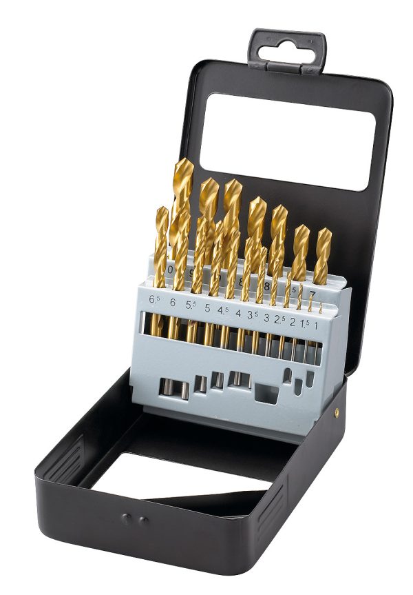 Bernardo Spiralbohrer-Set HSS TiN-beschichtet 19-tlg. -1