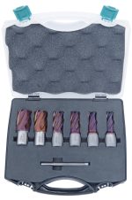 Bernardo HSSCO5-Kernbohrer-Set CDS, nACO-beschichtet, 14 - 24 mm, Bohrtiefe 30 mm -1