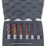 Bernardo HSSCO5-Kernbohrer-Set CDL, nACO-beschichtet, 14 - 24 mm, Bohrtiefe 50 mm -1