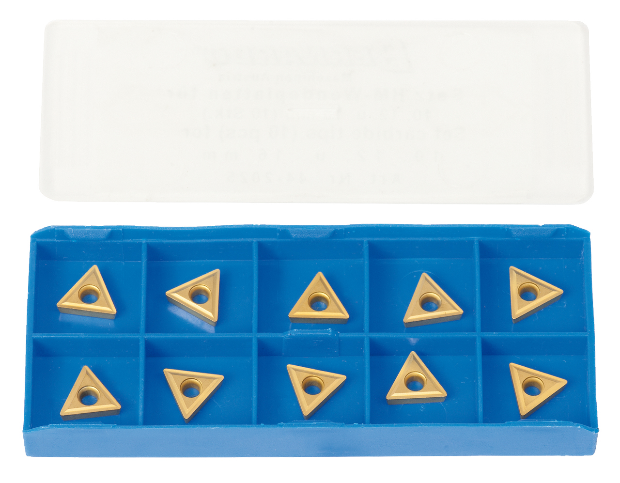 44-2025_1.jpg Bernardo Satz HM-Wendeschneidplatten (10 Stk.) für Drehmeißelsatz 10 / 12 / 16 mm -1