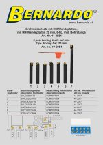 Bernardo HM-Drehmeißelsatz, 6-tlg. inkl. Bohrstange, 20 mm -3