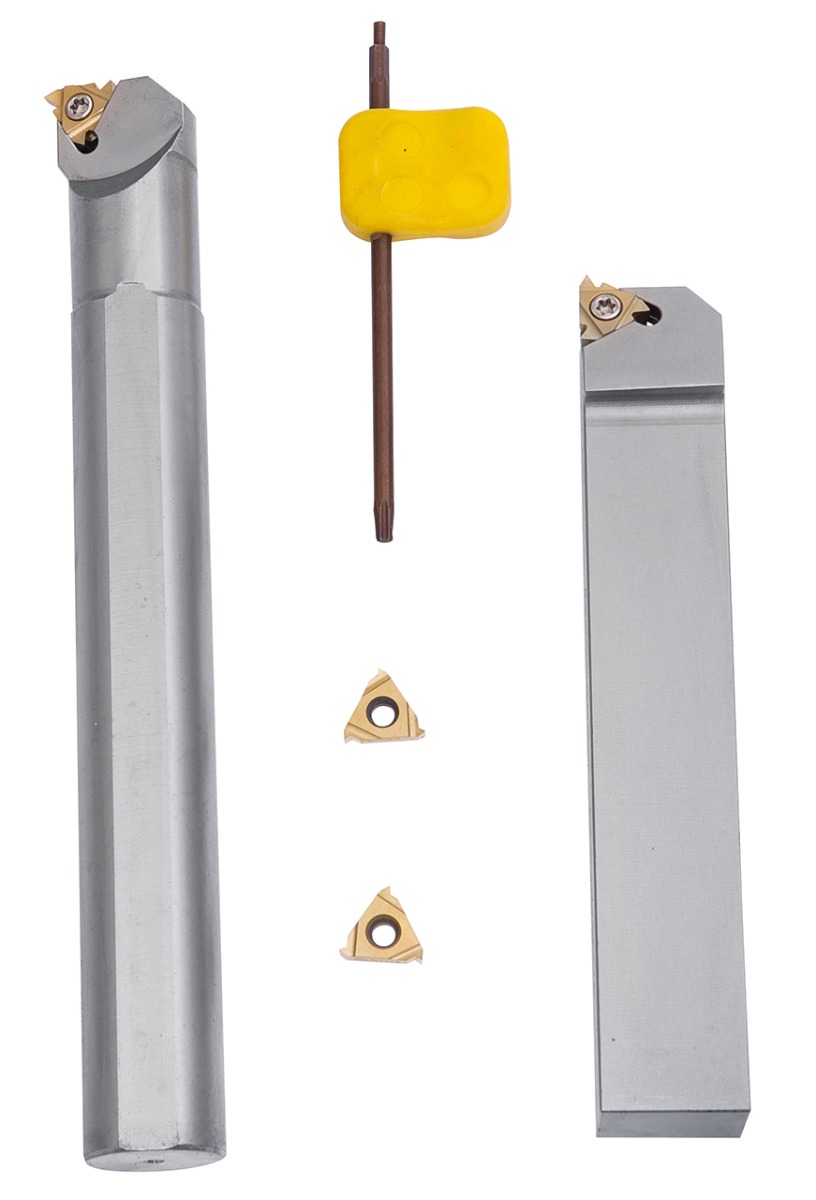 44-2072_1.jpg Bernardo Drehmeißelsatz für Innen- und Außengewinde, mit HM-Wendeplatten, 25 mm, 2-tlg. -1