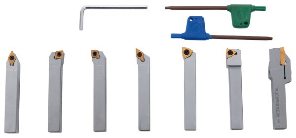 Bernardo Drehmeisselsatz mit HM-Wendeplatten, 10 mm, Satz M -1