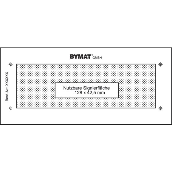 Schweisskraft Langzeitschablone 1/2 DIN A6, Nutzfläche 128 x 42,5 mm, ungerahmt -1