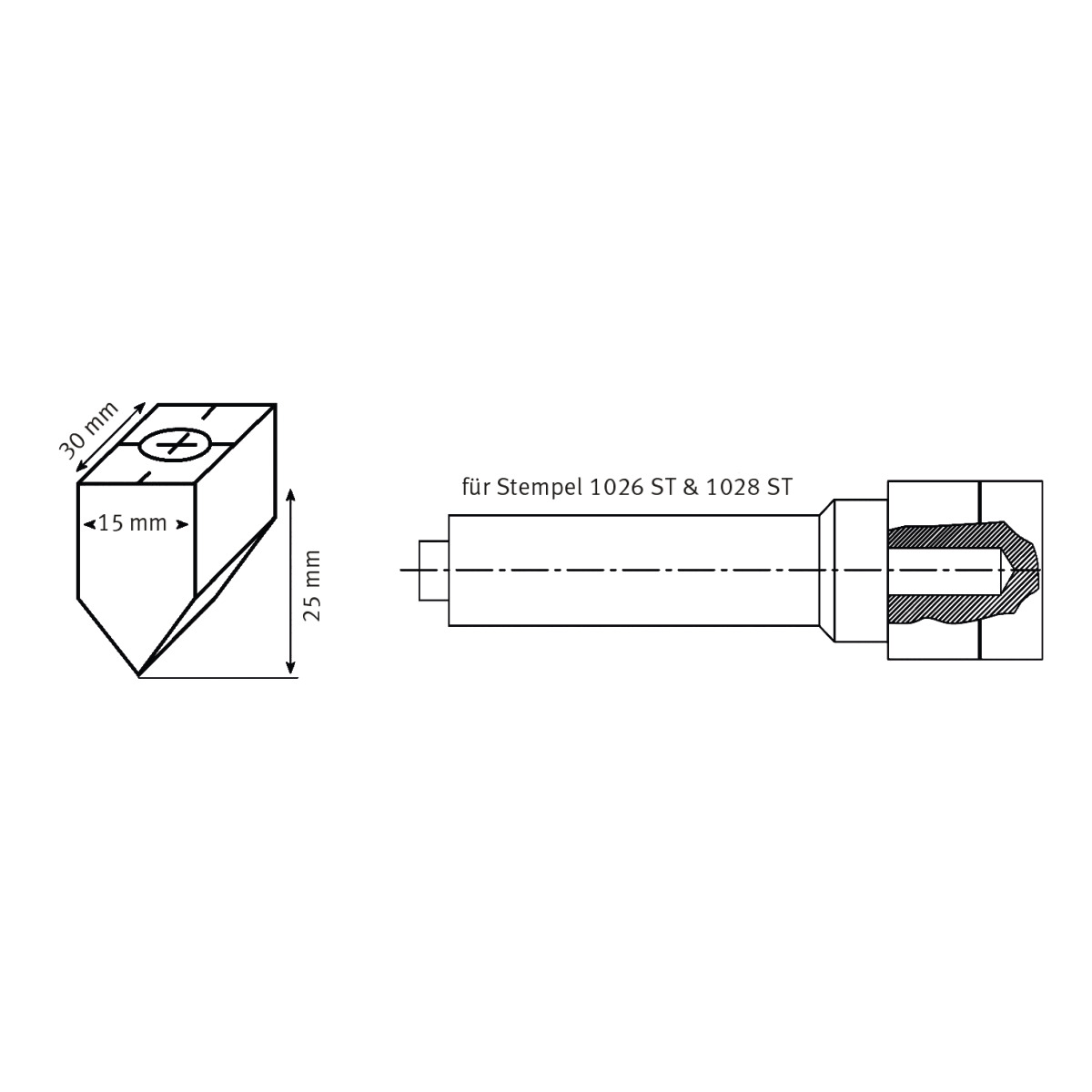 Schweisskraft Ersatz-Kohle 60°, gebohrt mit M 10 Gewinde für 1026 ST und 1028 ST -1 Schweisskraft Ersatz-Kohle 60°, gebohrt mit M 10 Gewinde für 1026 ST und 1028 ST -1