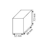 Schweisskraft Kohleblock zum Bearbeiten 88 x 72 x 52 mm -1