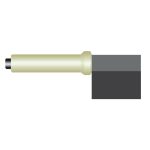 Schweisskraft Reinigungsstempel mit Kohle 30°, seitlich gebohrt -1