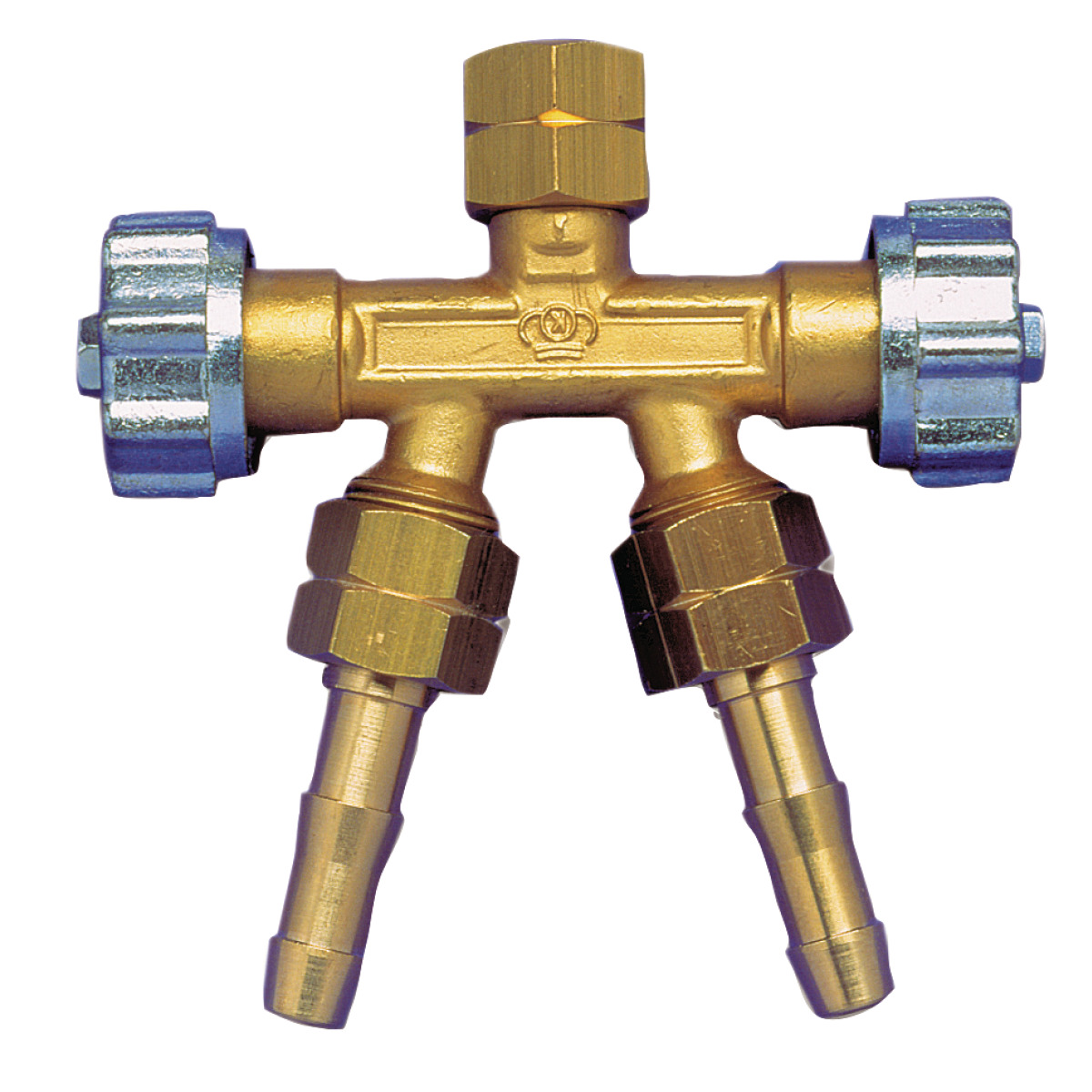 Schweisskraft Doppelabzweigventil 1/4" rechts / Sauerstoff/Argon -1 Schweisskraft Doppelabzweigventil 1/4" rechts / Sauerstoff/Argon -1