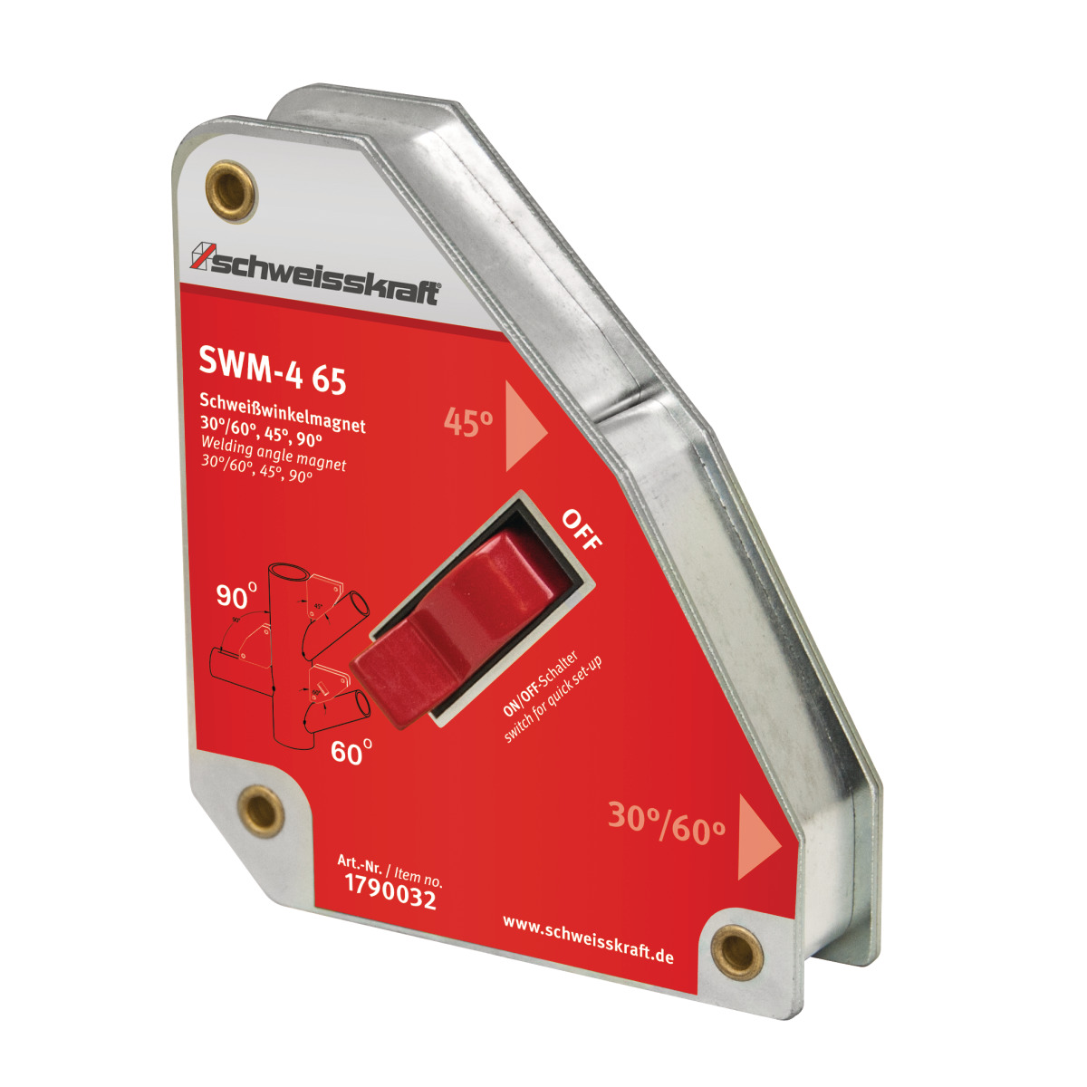 Schweisskraft Schaltbarer Schweißwinkelmagnet SWM-4 65 -1 Schweisskraft Schaltbarer Schweißwinkelmagnet SWM-4 65 -1