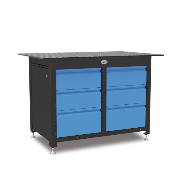 Schweisskraft Werkbank Siegmund Workstation 1208 geschlossen inklusive 6 Schubladen -1