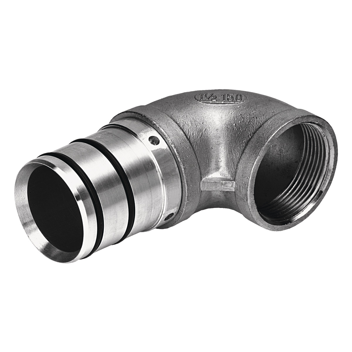 Aircraft Bogen 90°, einseitig offen 80 mm / 1 ½" -1 Aircraft Bogen 90°, einseitig offen 80 mm / 1 ½" -1