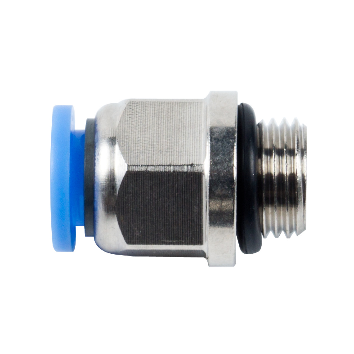 Aircraft Push-in-Stecker 1/8" AG x 6 mm, gerade, 15 bar -1 Aircraft Push-in-Stecker 1/8" AG x 6 mm, gerade, 15 bar -1