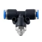 Aircraft Push-in-Stecker M5 AG x 4 mm, T-Stück, 15 bar -1