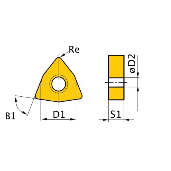 Optimum HM-Ersatzwendeplatten ISO WNMG080408 -1